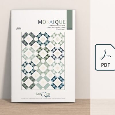 Patron patchwork "MOSAIQUE" - PDF|INCH|FR